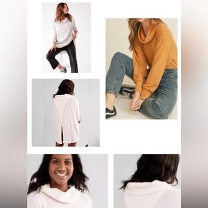 Free People Juicy long sleeve top in wine